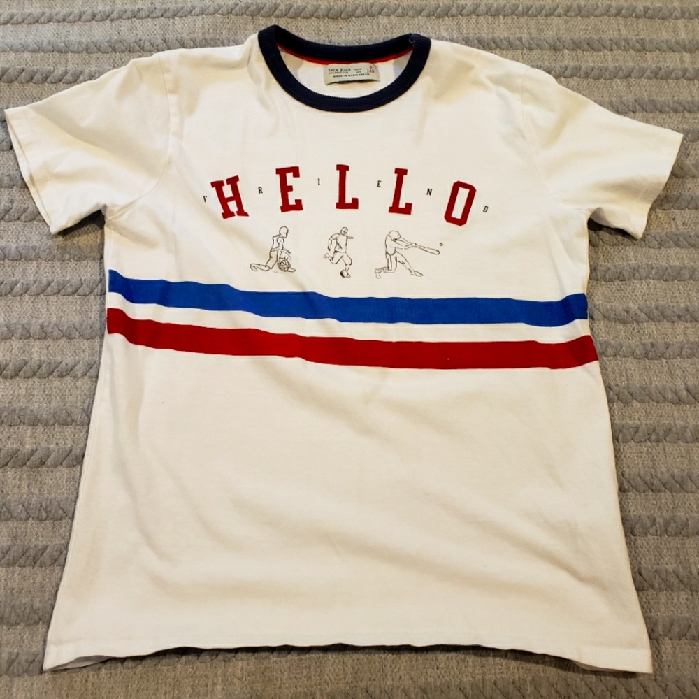 Zara boys Striped T-shirt size 8